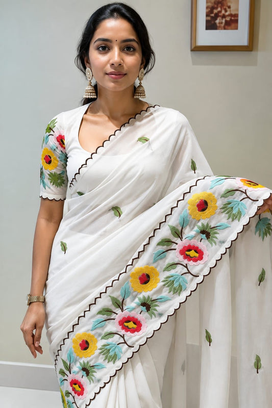 Georgette designer embroidered