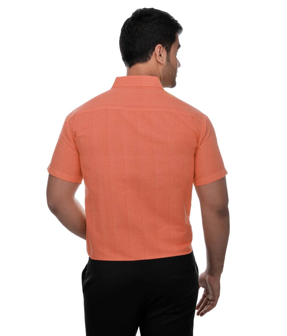 Orange Regular Fit Formal Shirt