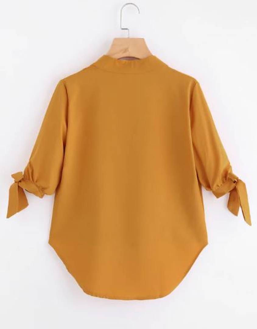 Hi & Low Top with Sleeve Tie Up Style