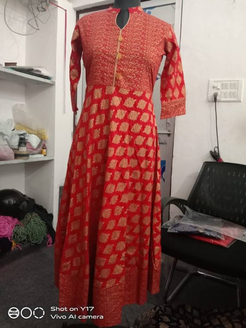Rayon Printed Anarkali Kurta
