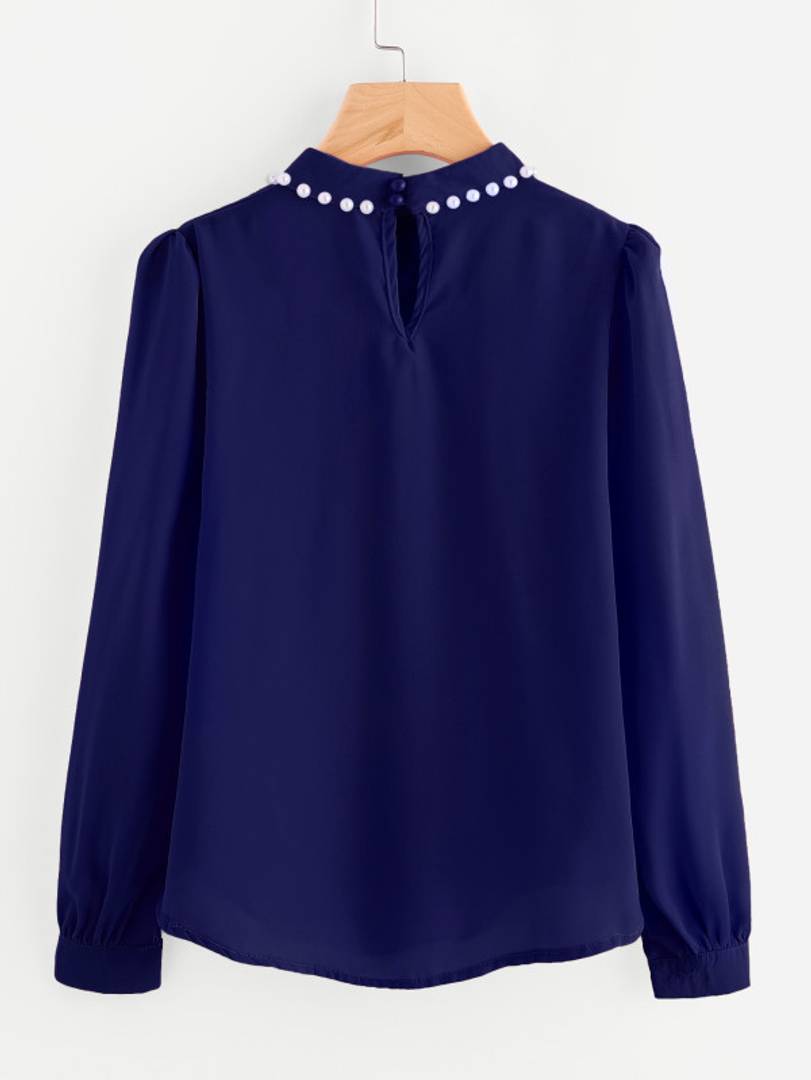 Casual Full Sleeves Pearl Top