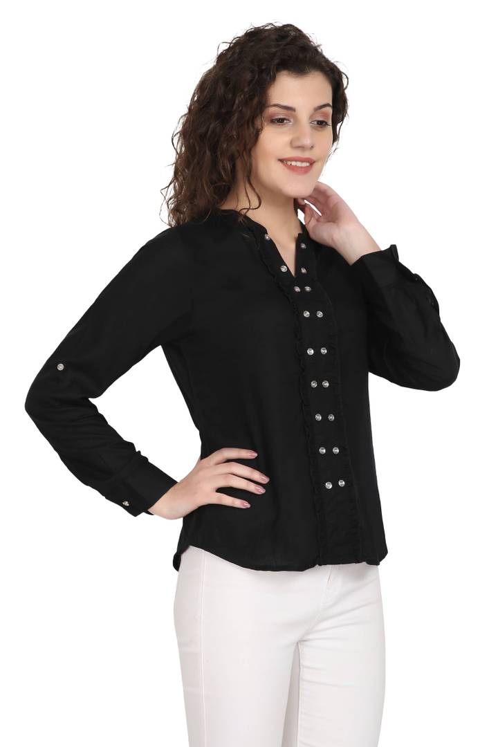 Rayon Solid Tops