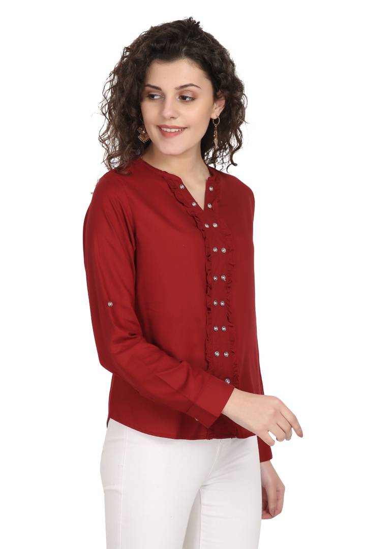 Rayon Solid Tops