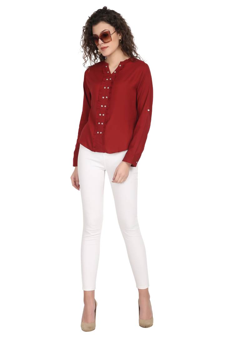 Rayon Solid Tops