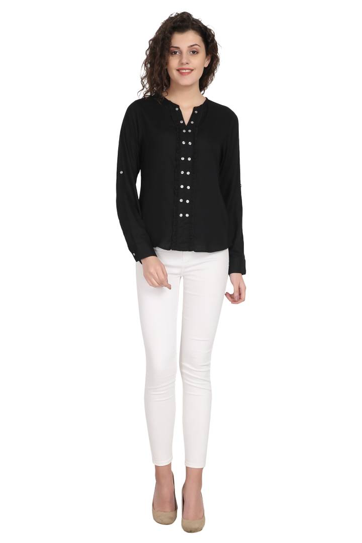 Rayon Solid Tops
