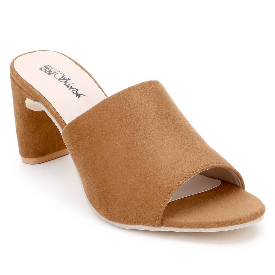 Suede High Heel Sandals