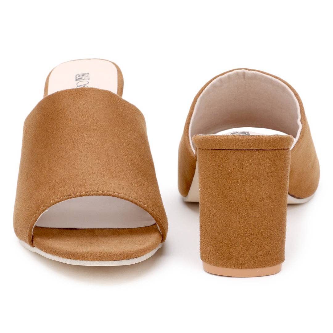 Suede High Heel Sandals
