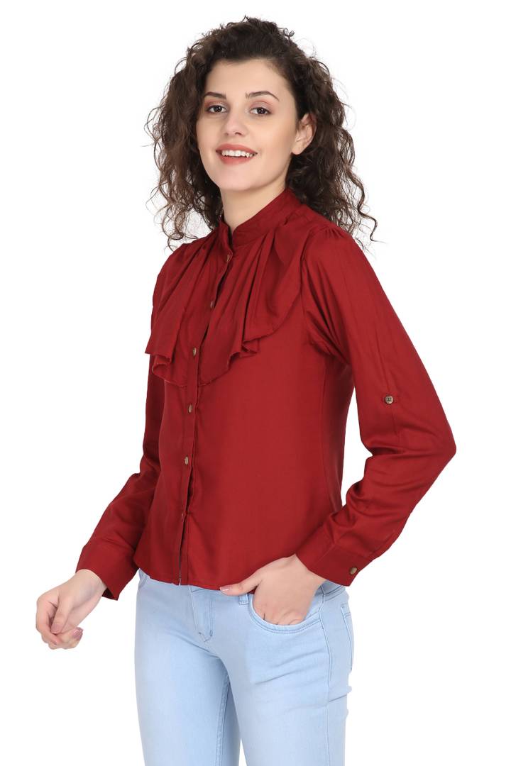 Women Rayon Solid Top