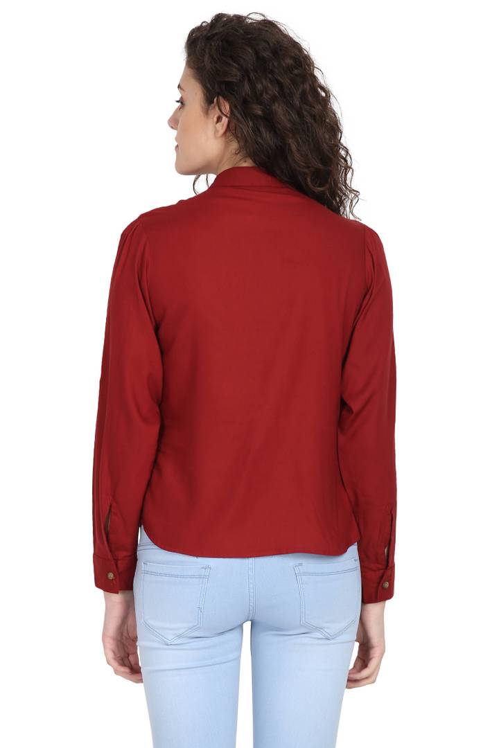 Women Rayon Solid Top