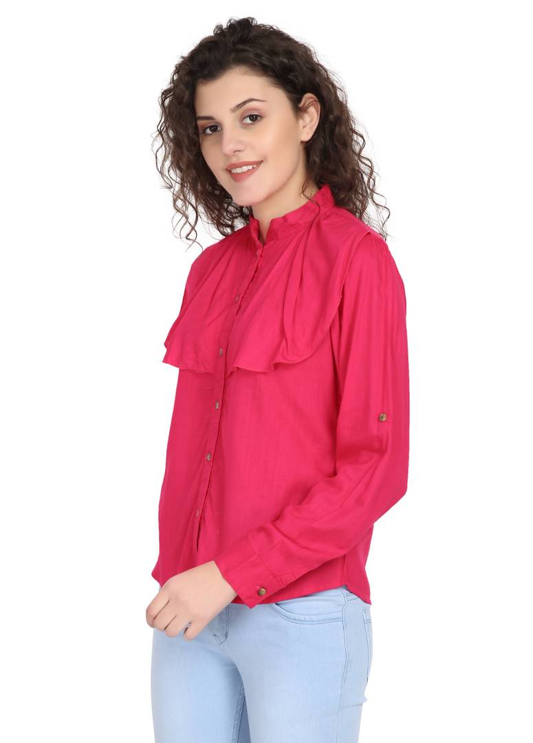 Women Rayon Solid Top