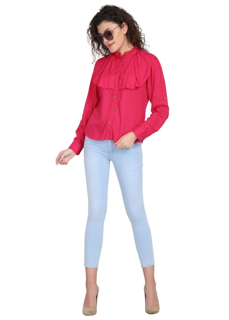 Women Rayon Solid Top