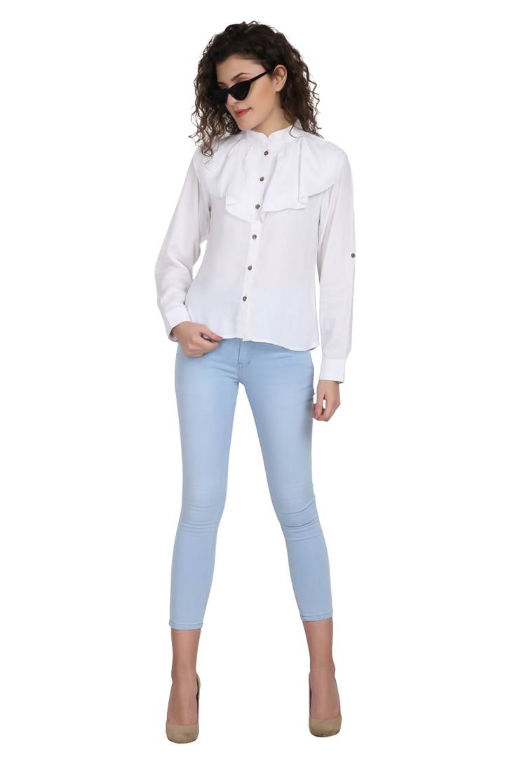 Women Rayon Solid Top