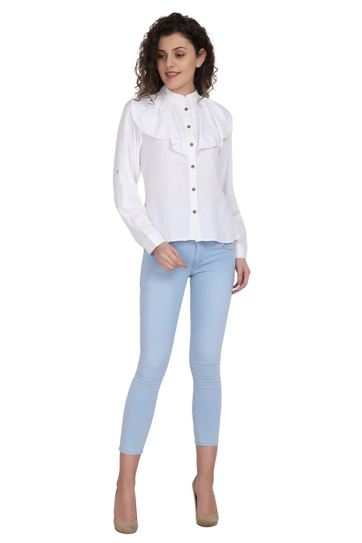 Women Rayon Solid Top