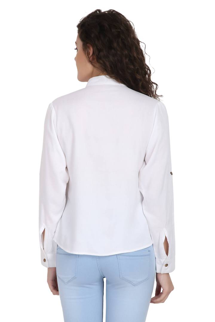 Women Rayon Solid Top