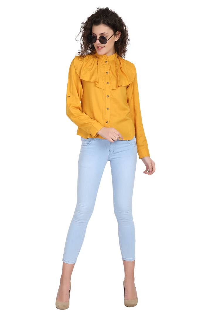 Women Rayon Solid Top