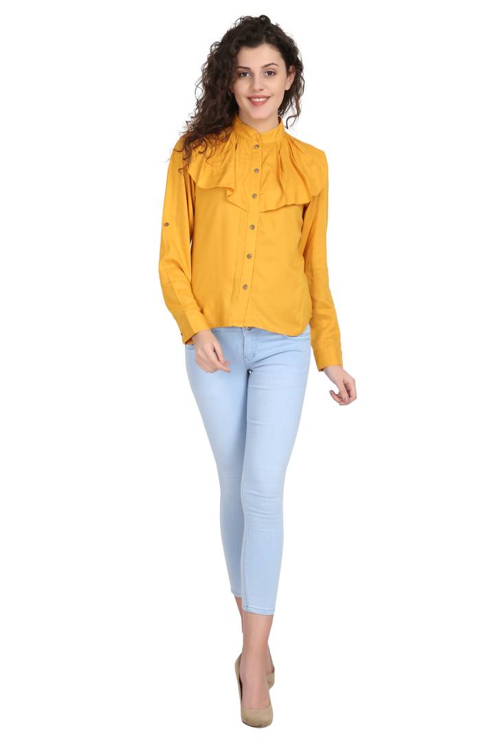 Women Rayon Solid Top