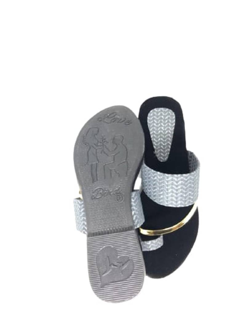 Grey Synthetic Fashion Flats