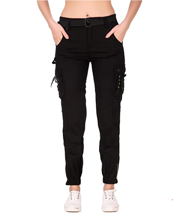 Girls Regular Fit Cargos Jeans
