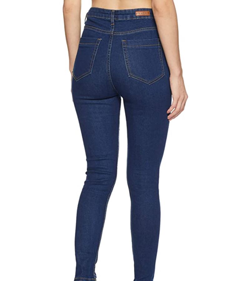 Women's Dark Blue Skinny Fit Jeans