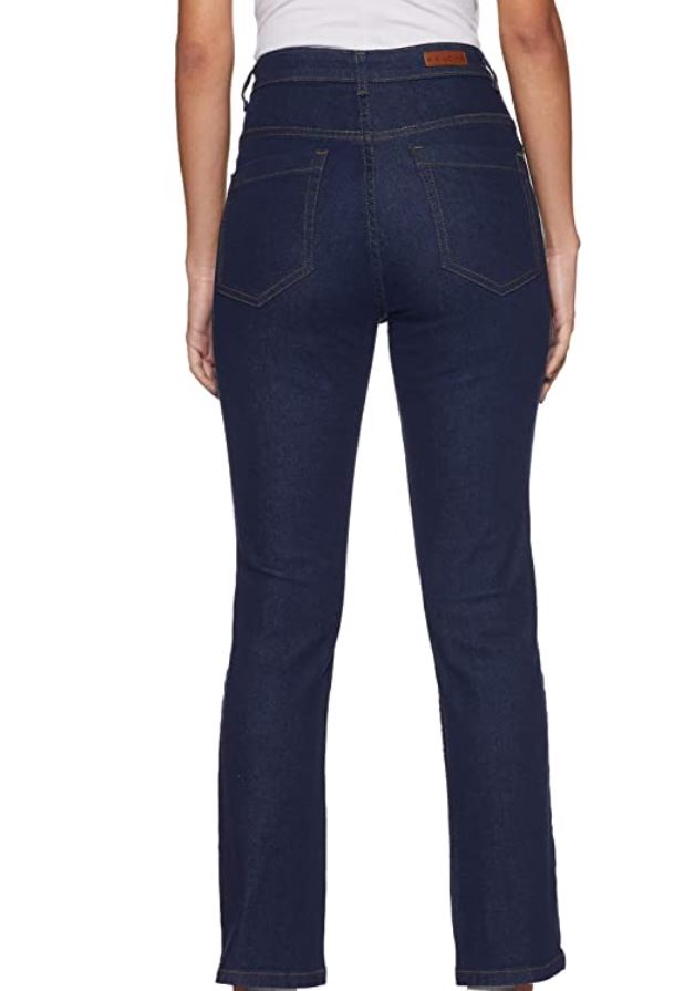 Women's Dark Blue Straight Fit Jeans