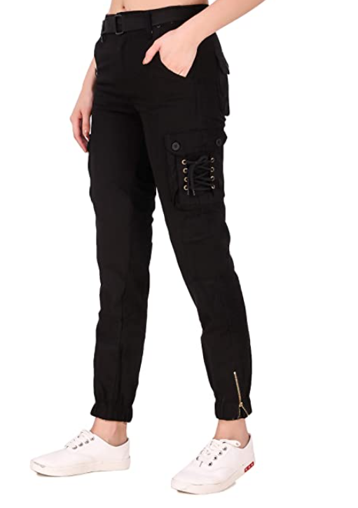 Girls Regular Fit Cargos Jeans