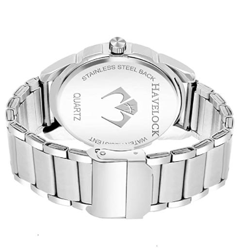 HAVELOCK Analog Day Date Functioning Stainless Steel Chain Watch