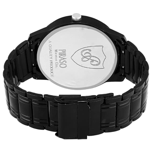 Piraso Analog Black Dial Men's Watch
