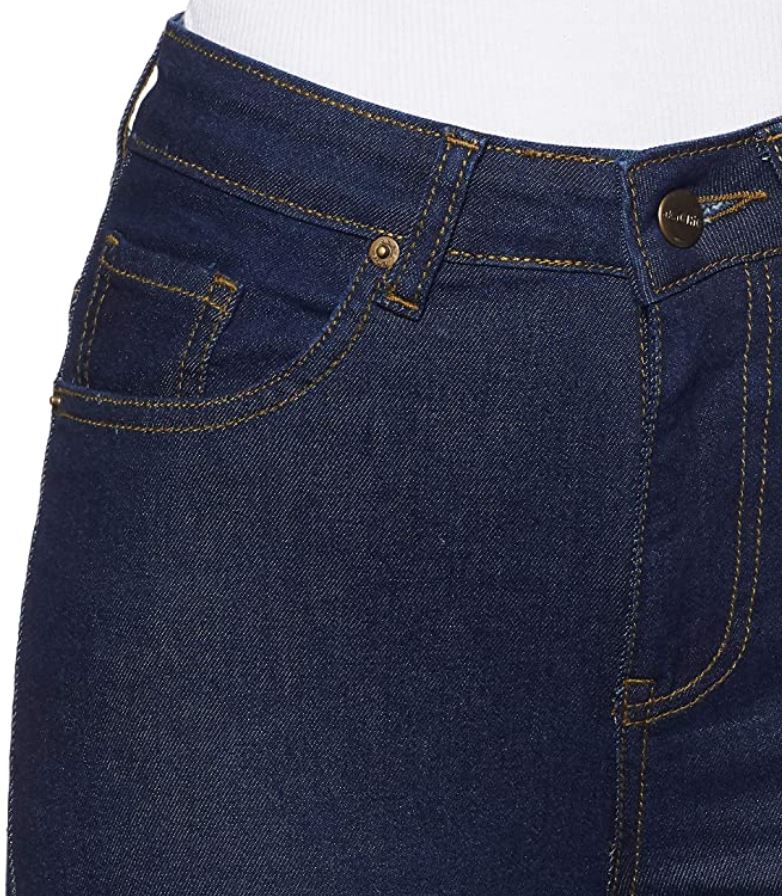 Women's Dark Blue Straight Fit Jeans