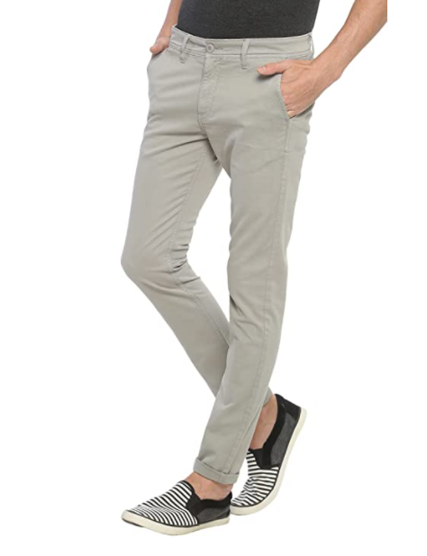 Slim Fit Men Cotton Lycra Blend Trouser