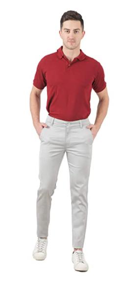 Men's Cotton Chinos Textured Trouser