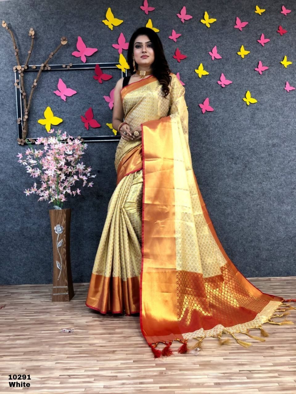 Soft Silk Gold Zari Weaving