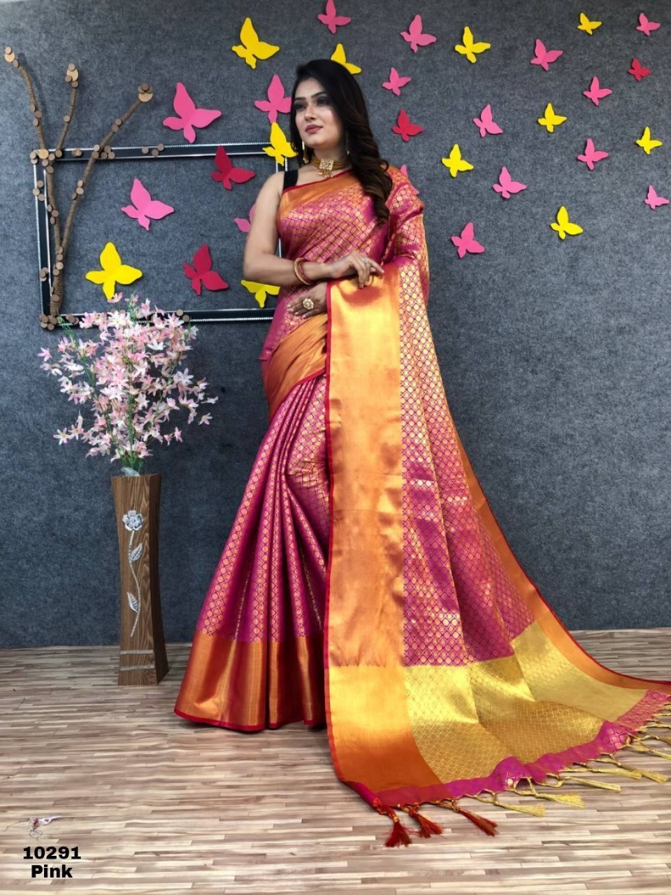 Soft Silk Gold Zari Weaving