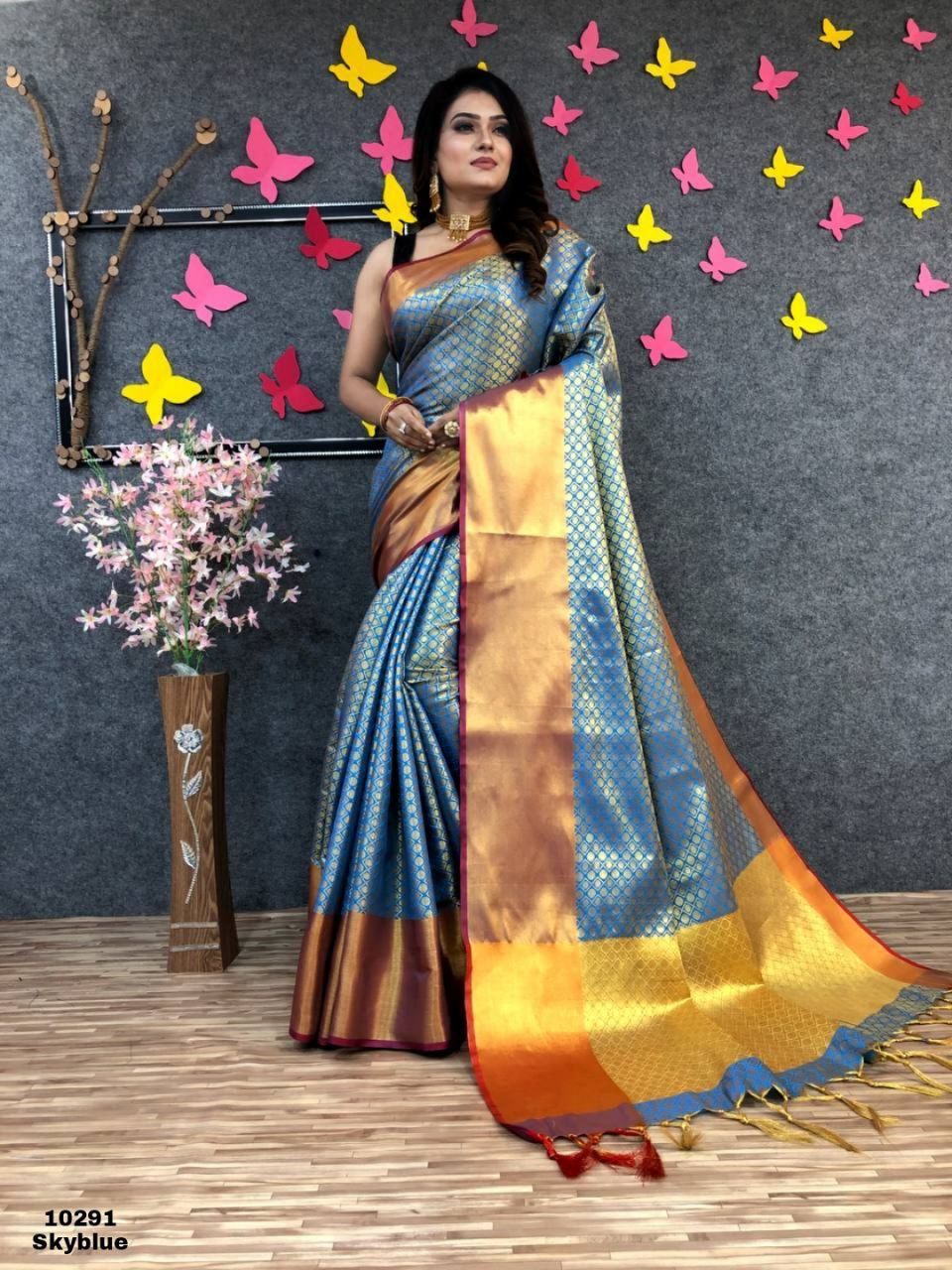 Soft Silk Gold Zari Weaving