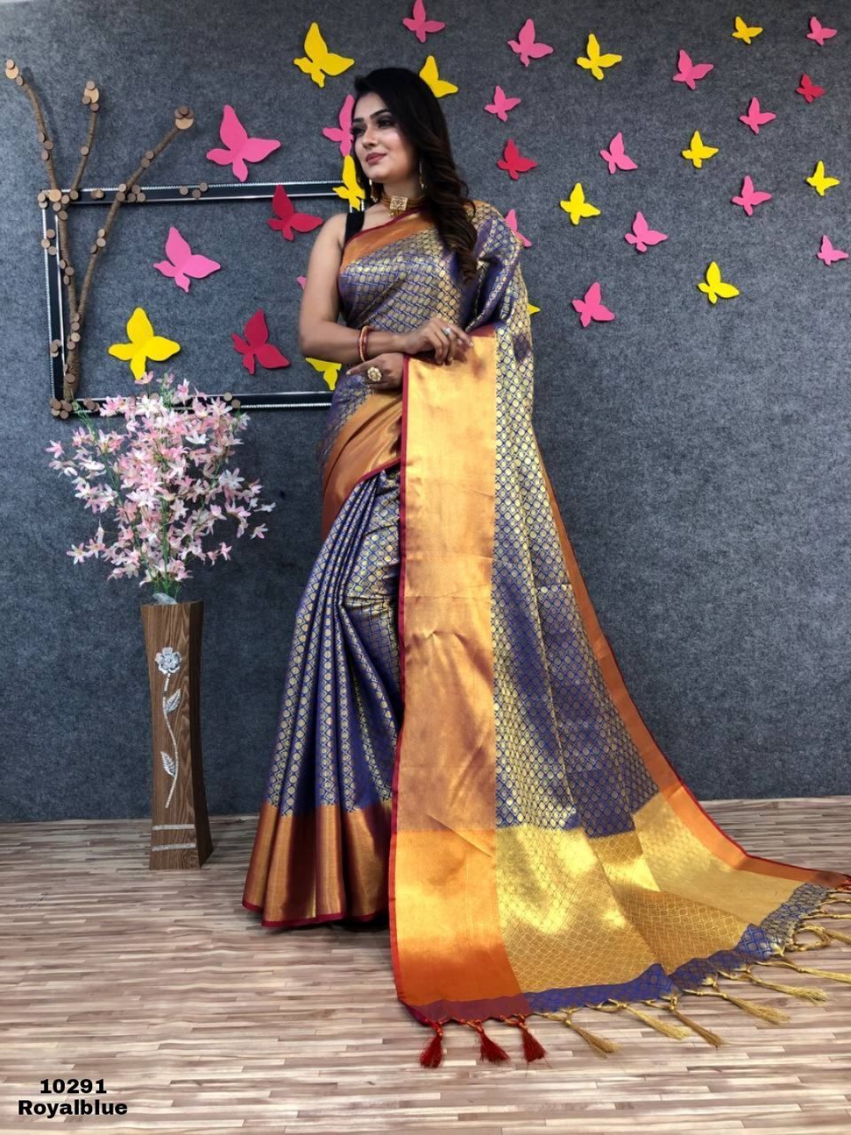 Soft Silk Gold Zari Weaving