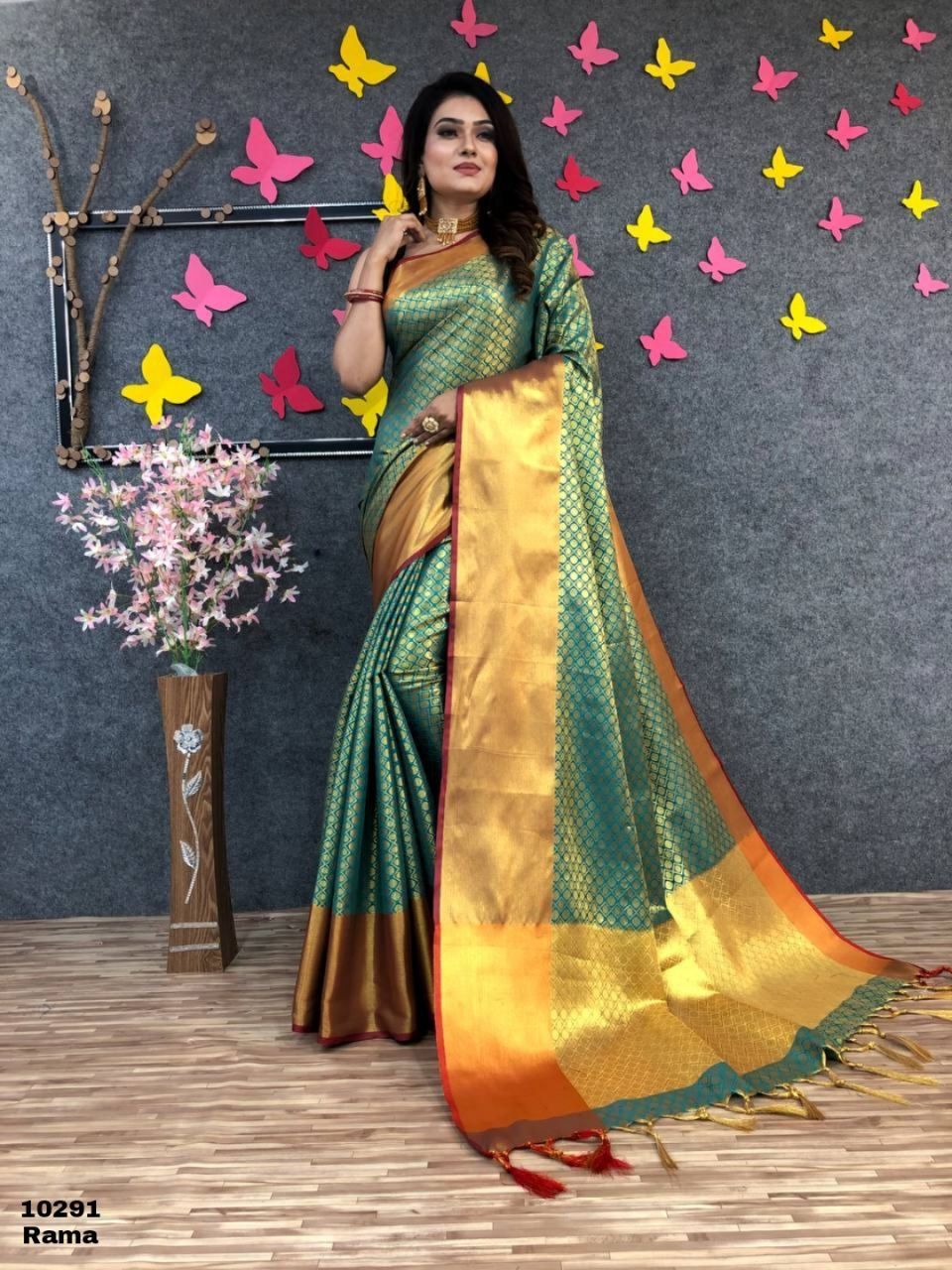 Soft Silk Gold Zari Weaving