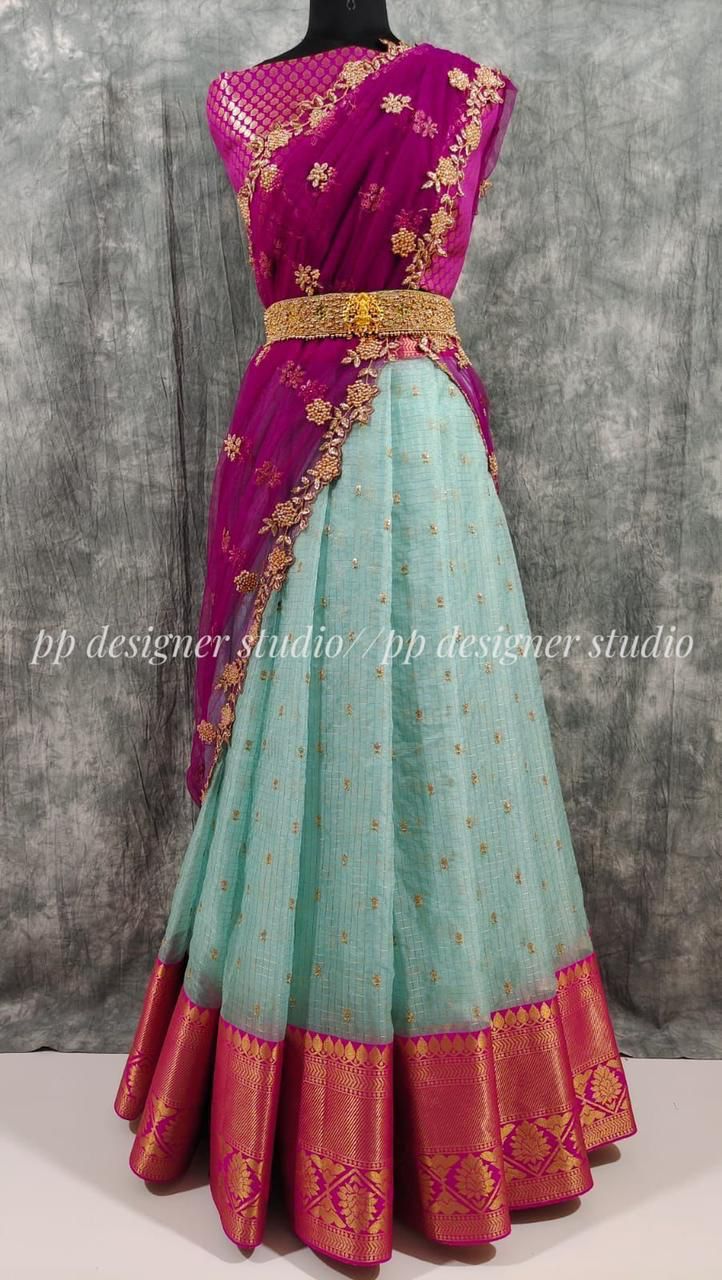 Soft designer Kanchi Organza Lehenga