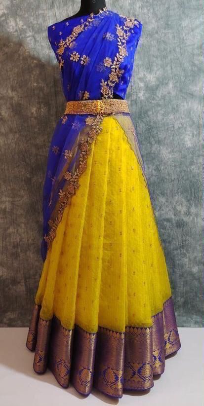 Soft designer Kanchi Organza Lehenga