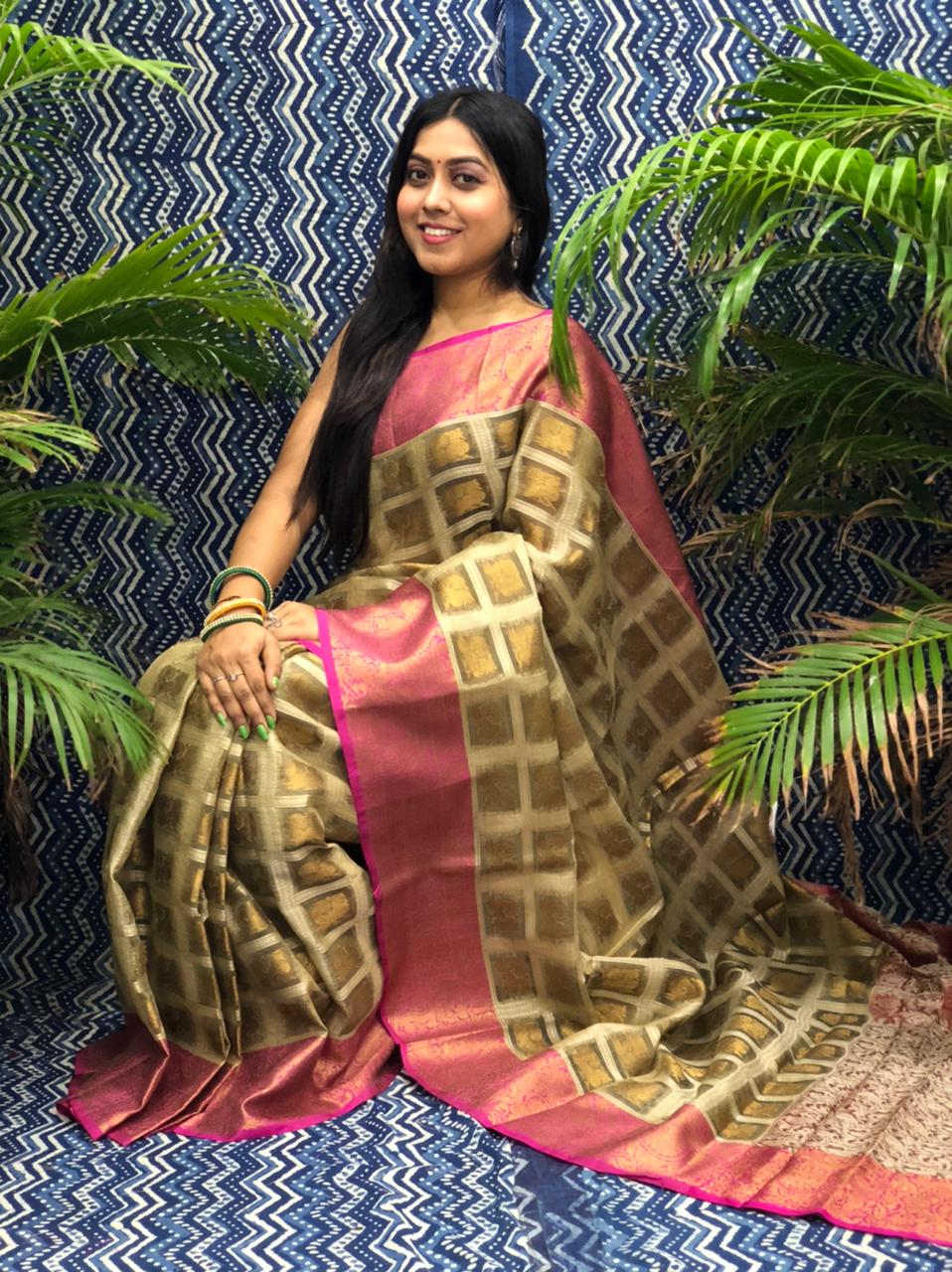 Pure Kora Muslin Silk Party Wear Saree