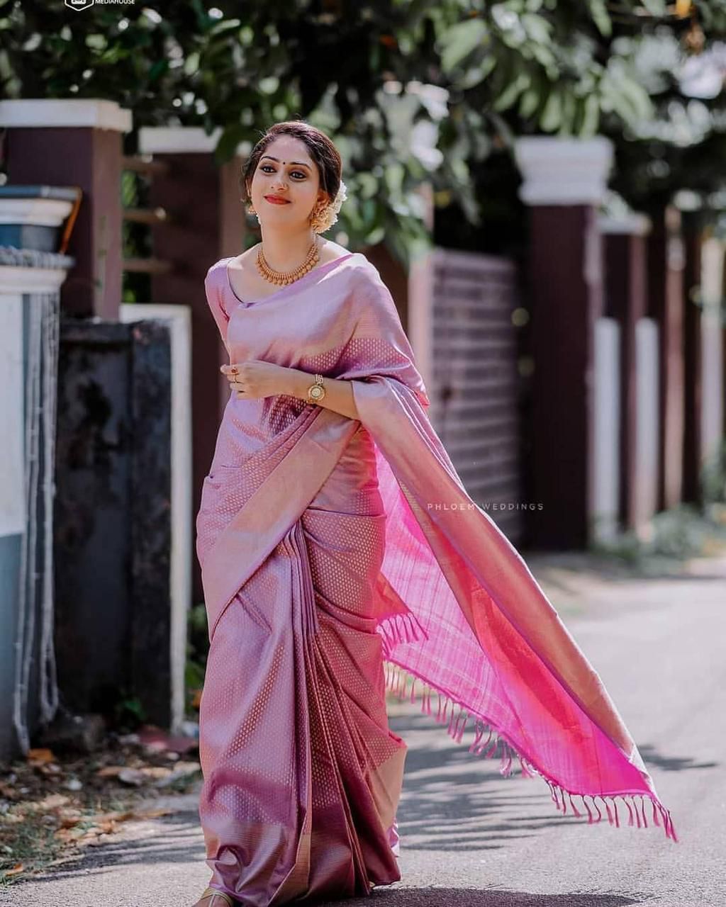 SOFT LICHI SILK CLOTH SAREE
