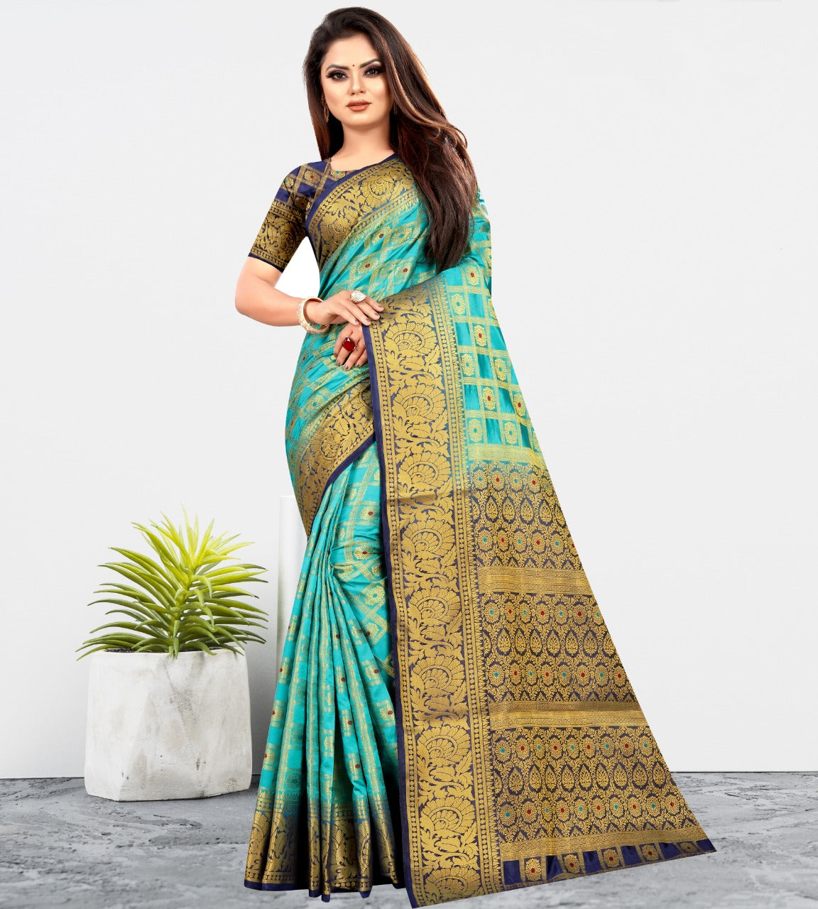 Balaton sarees with jacord blouse