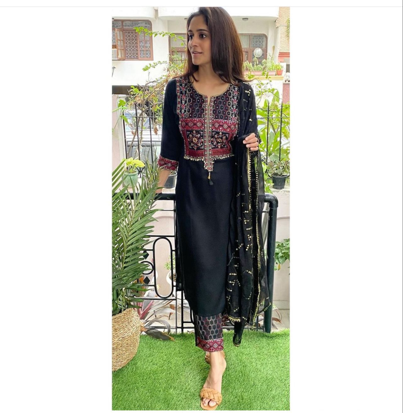 Top Plazzo Dupatta Set