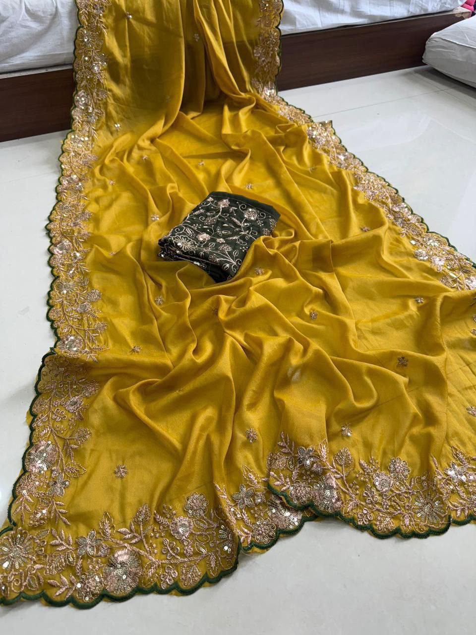 Georgette Sequence Saree