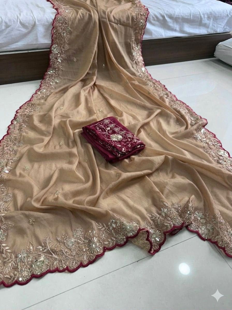 Georgette Sequence Saree