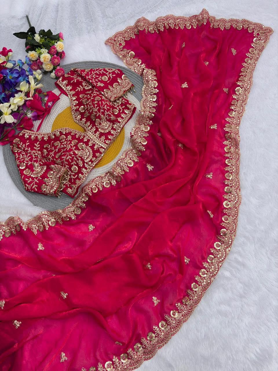 Satin Silk Saree