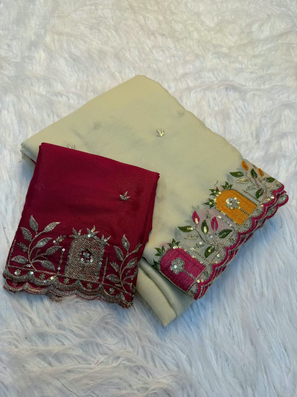 Georgette Silk Saree