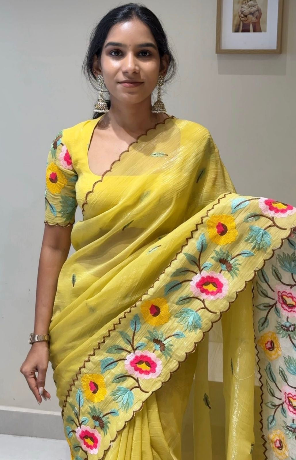 Georgette designer embroidered