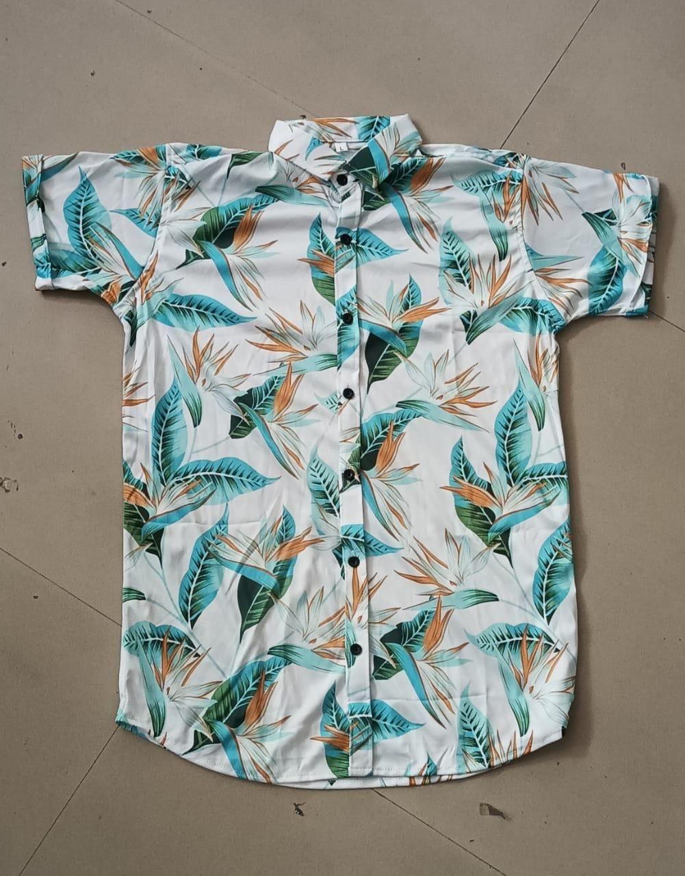 Lycra Printed Men's Shirt