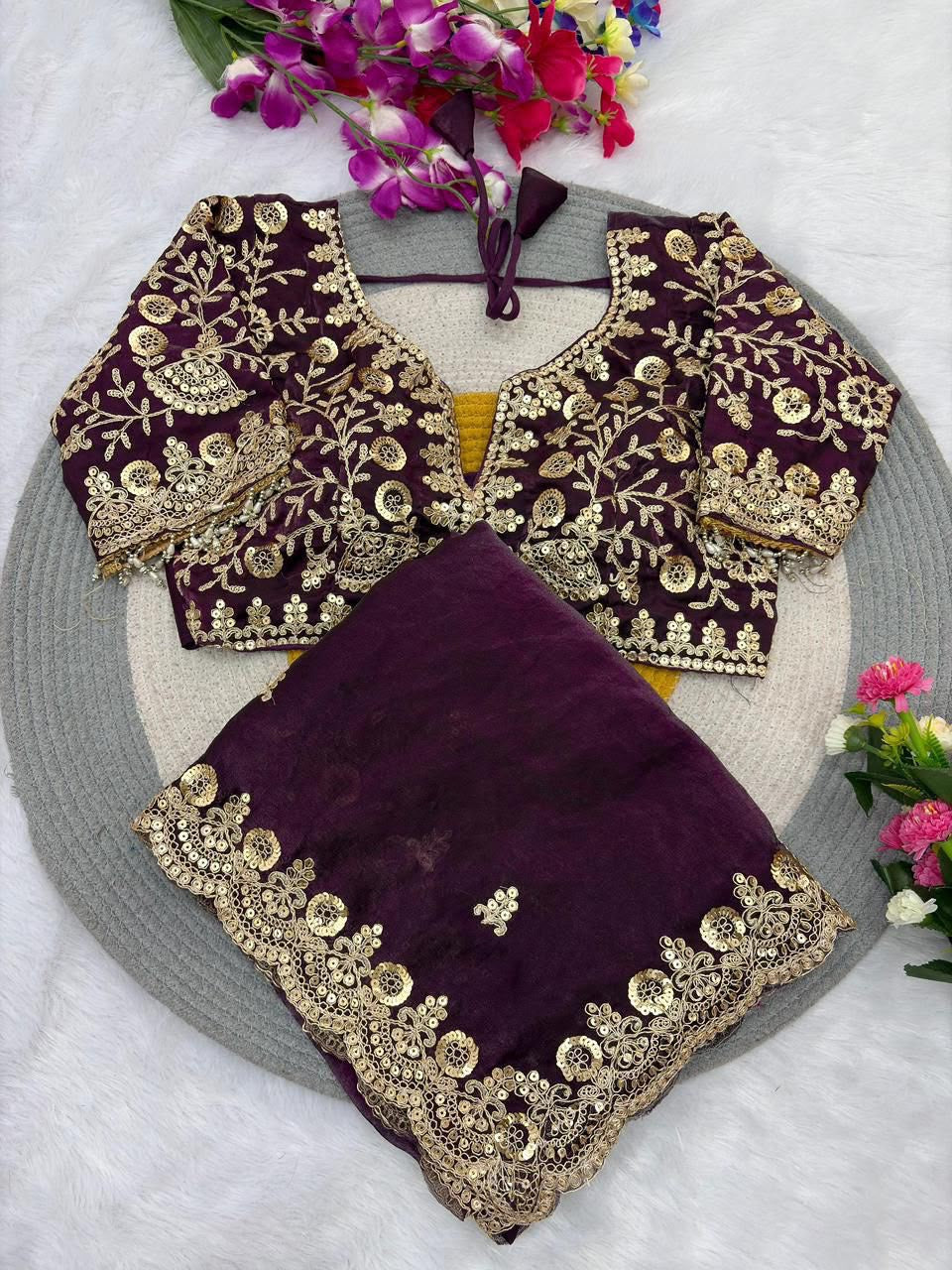 Satin Silk Saree