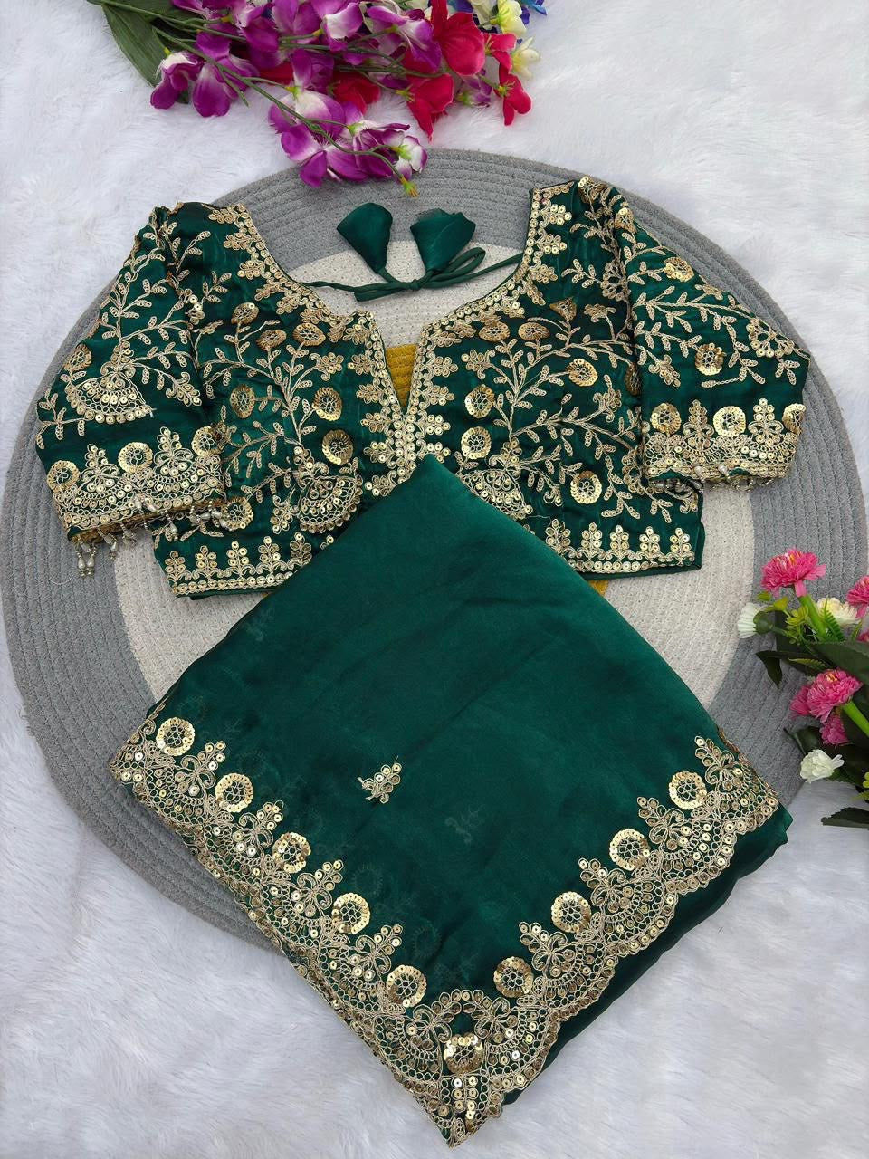 Satin Silk Saree