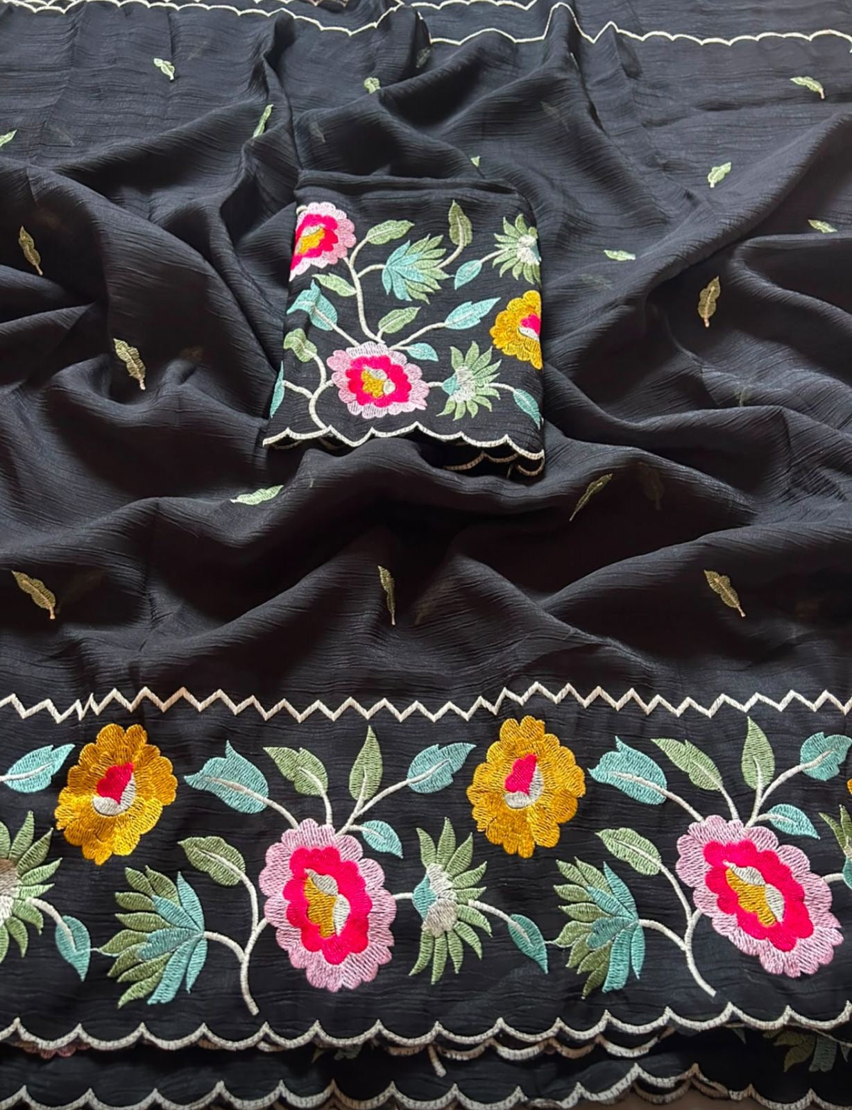 Georgette designer embroidered